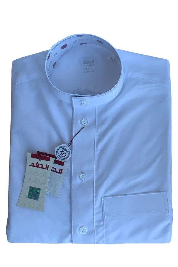 Al Daffah Thobe with Embroidered Edges Kobra 13