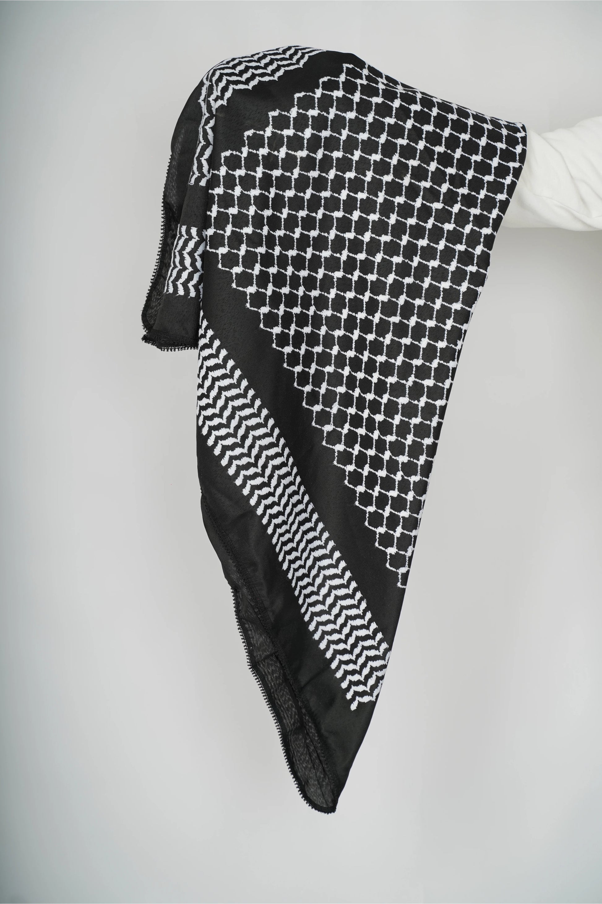 Black and White Nablus Kufiya