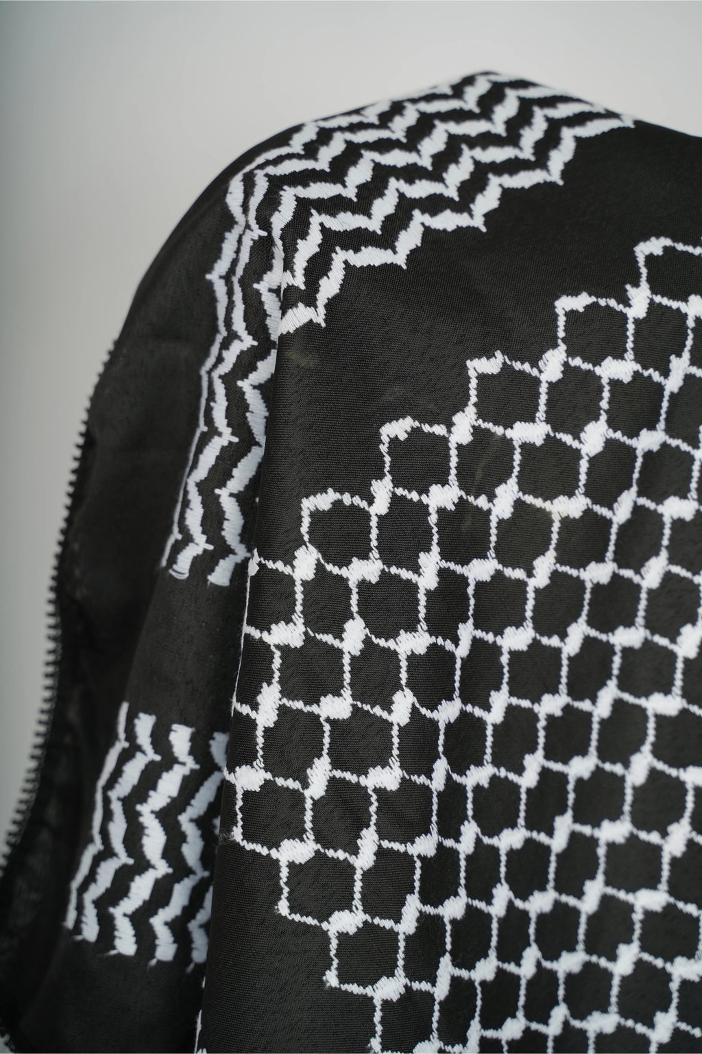 Black and White Nablus Kufiya