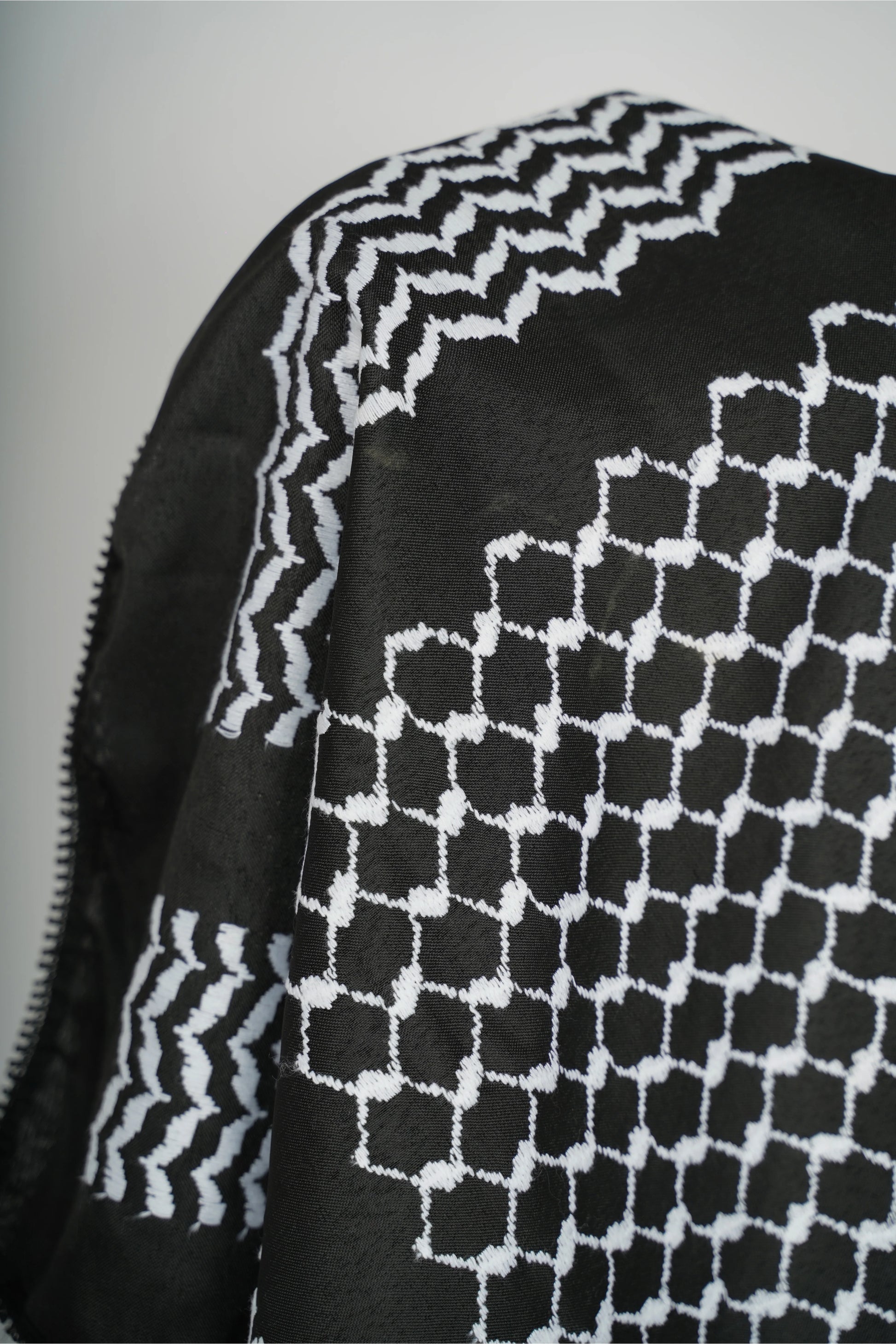 Black and White Nablus Kufiya