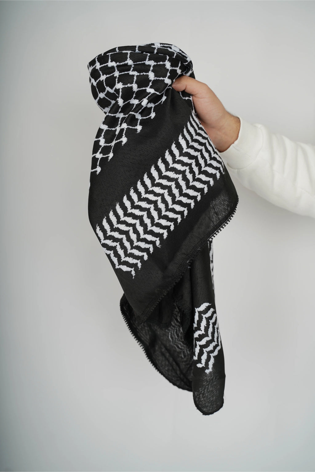 Black and White Nablus Kufiya