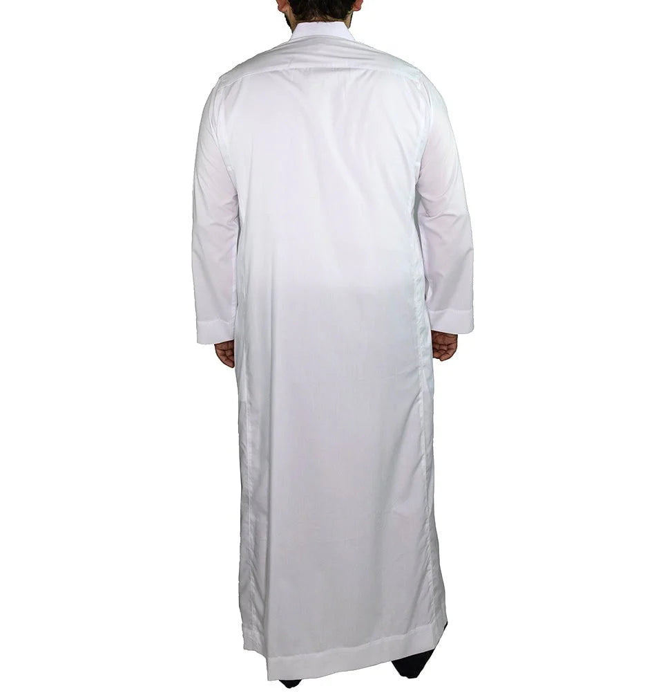 Men's Full Length Long Sleeve Islamic Thobe - White