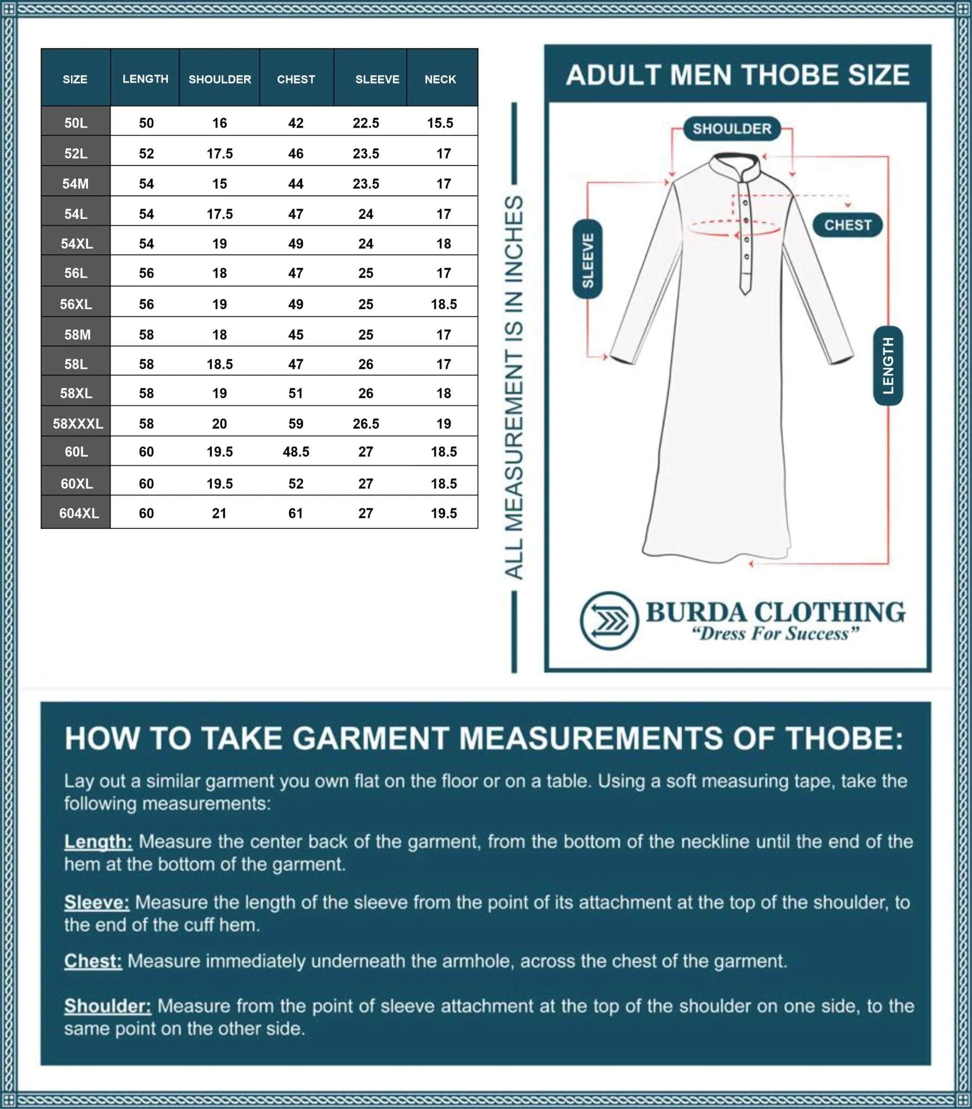 Adult Premium Thobe 105B Blue