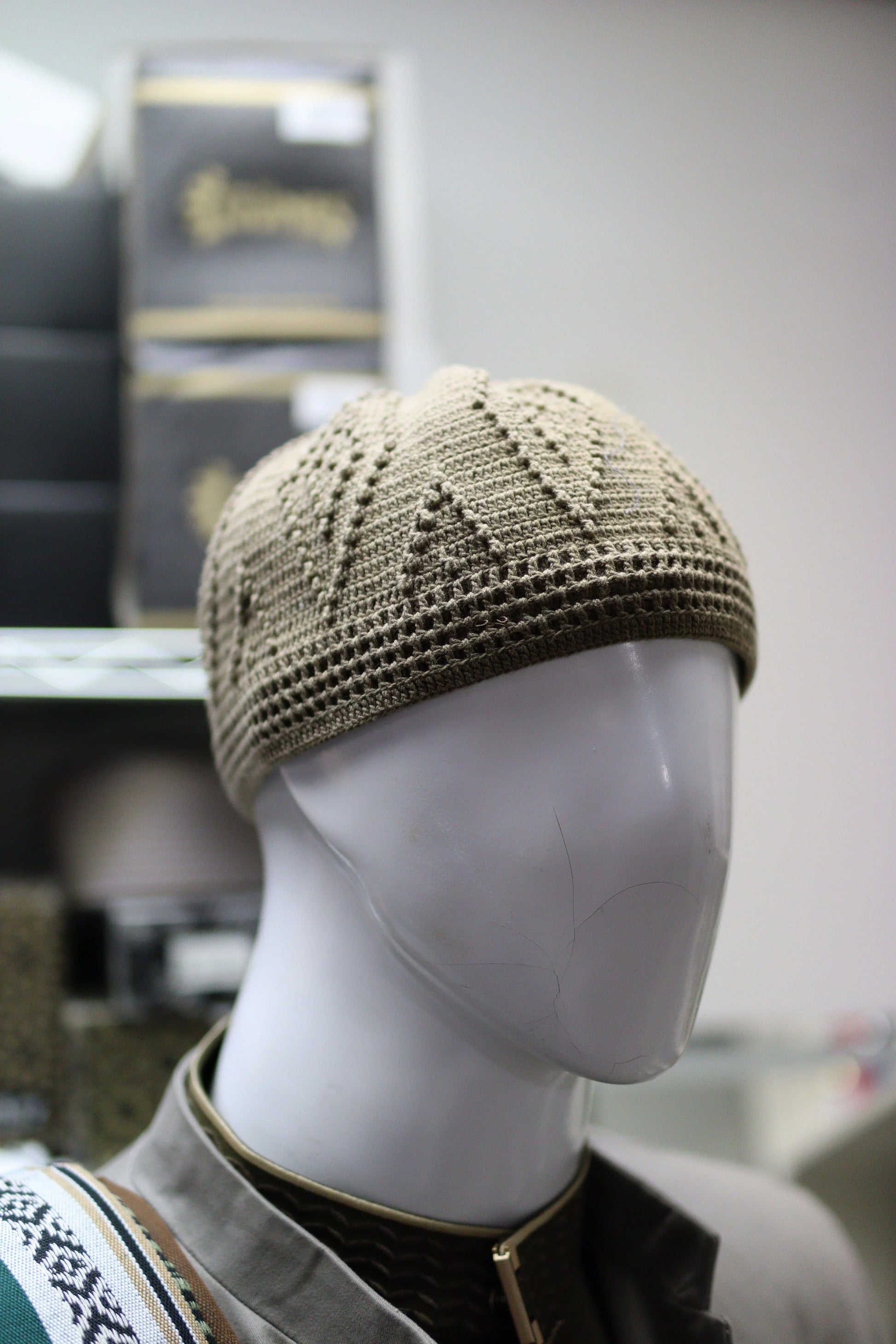 Skull Knit Cotton kufi
