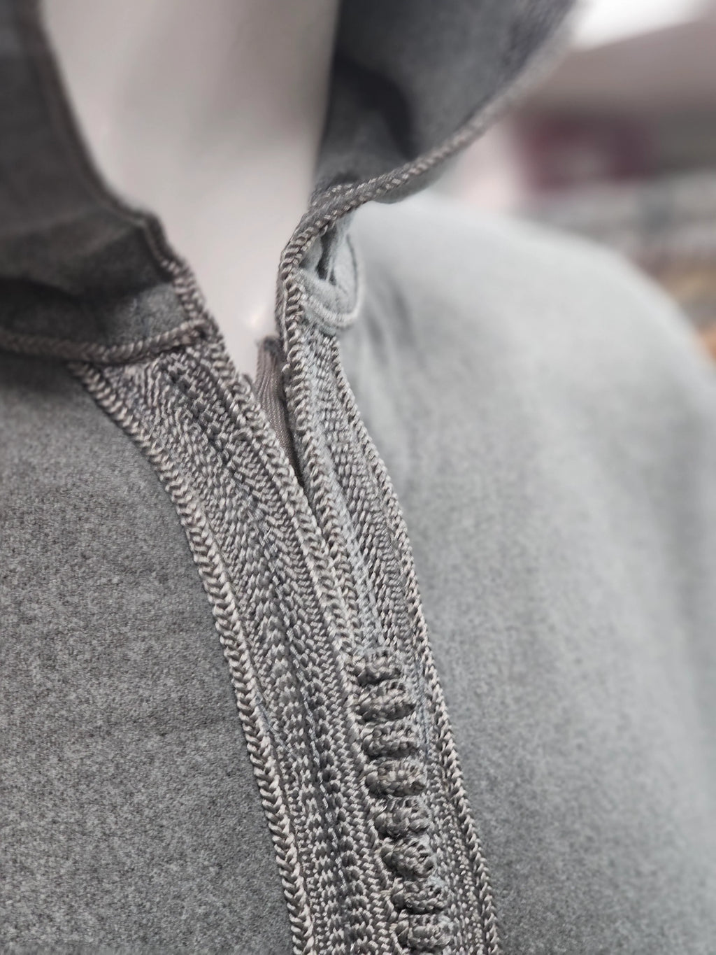 Moroccan Hoodie Elite Thobe Mlifa Djellaba Gray